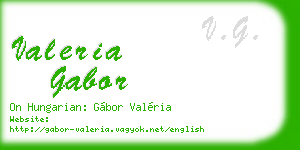 valeria gabor business card